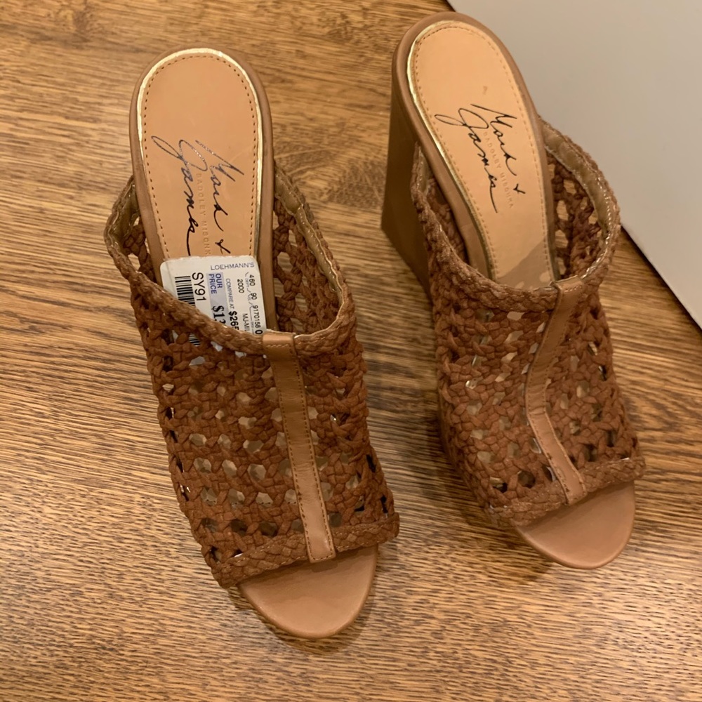 Mark and James Badgley Mischka Wedges - Picture 2 of 5